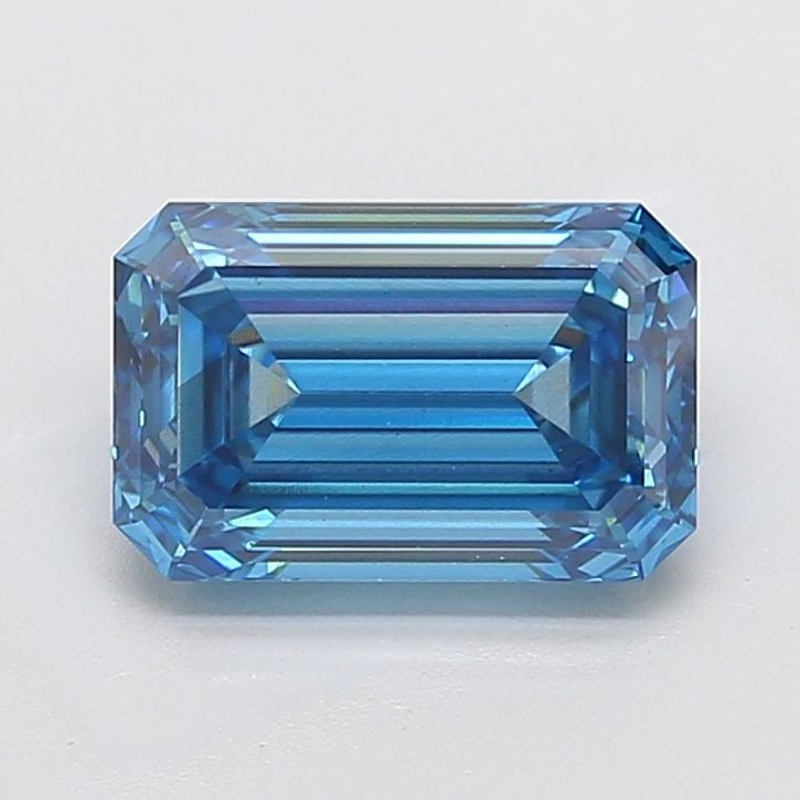 Loose Diamond - EMERALD 4.04ct Fancy Vivid Blue SI1: Loose Diamond - EMERALD 4.04ct Fancy Vivid Blue SI1 Source: This is a real non-mined Diamond that has been grown in a lab Shape: EMERALD Carats: 4.04 Color: Fancy Vivid Blue Certification: IGI Video: