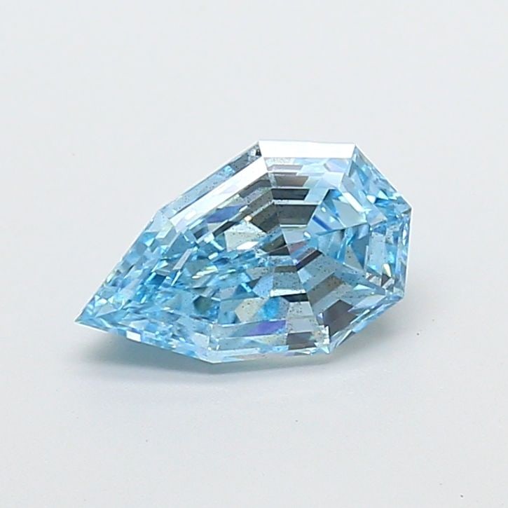 Loose Diamond - PEAR 1.53ct Fancy Vivid Blue SI1: Loose Diamond - PEAR 1.53ct Fancy Vivid Blue SI1 Source: This is a real non-mined Diamond that has been grown in a lab Shape: PEAR Carats: 1.53 Color: Fancy Vivid Blue Certification: IGI Video: