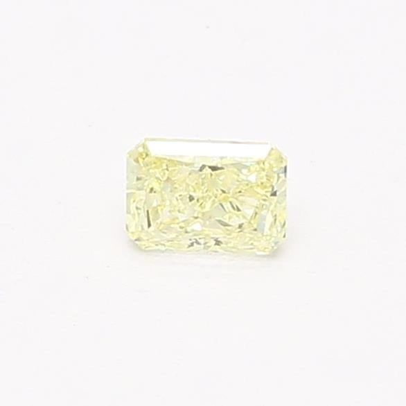 Loose Diamond - RADIANT 0.21ct Fancy Light Yellow SI1: Loose Diamond - RADIANT 0.21ct Fancy Light Yellow SI1 Source: This is a real non-mined Diamond that has been grown in a lab Shape: RADIANT Carats: 0.21 Color: Fancy Light Yellow Certification: NONE Vi