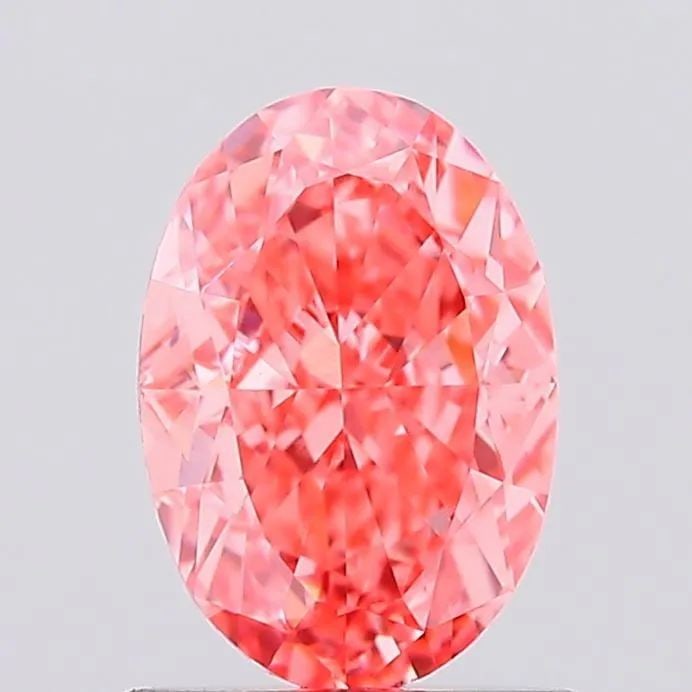 Loose Diamond - OVAL 1.09ct Fancy Vivid Pink VVS2: Loose Diamond - OVAL 1.09ct Fancy Vivid Pink VVS2 Source: This is a real non-mined Diamond that has been grown in a lab Shape: OVAL Carats: 1.09 Color: Fancy Vivid Pink Certification: IGI Video: