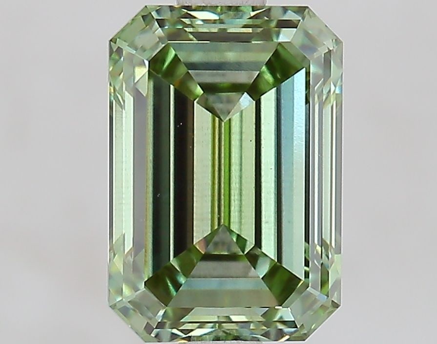 Loose Diamond - EMERALD 1.92ct Fancy Vivid Green VS1: Loose Diamond - EMERALD 1.92ct Fancy Vivid Green VS1 Source: This is a real non-mined Diamond that has been grown in a lab Shape: EMERALD Carats: 1.92 Color: Fancy Vivid Green Certification: IGI PLEAS