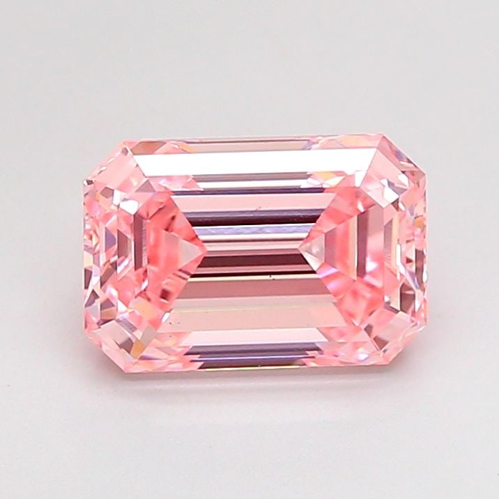 Loose Diamond - EMERALD 1.99ct Fancy Vivid Pink VS1: Loose Diamond - EMERALD 1.99ct Fancy Vivid Pink VS1 Source: This is a real non-mined Diamond that has been grown in a lab Shape: EMERALD Carats: 1.99 Color: Fancy Vivid Pink Certification: IGI Video:
