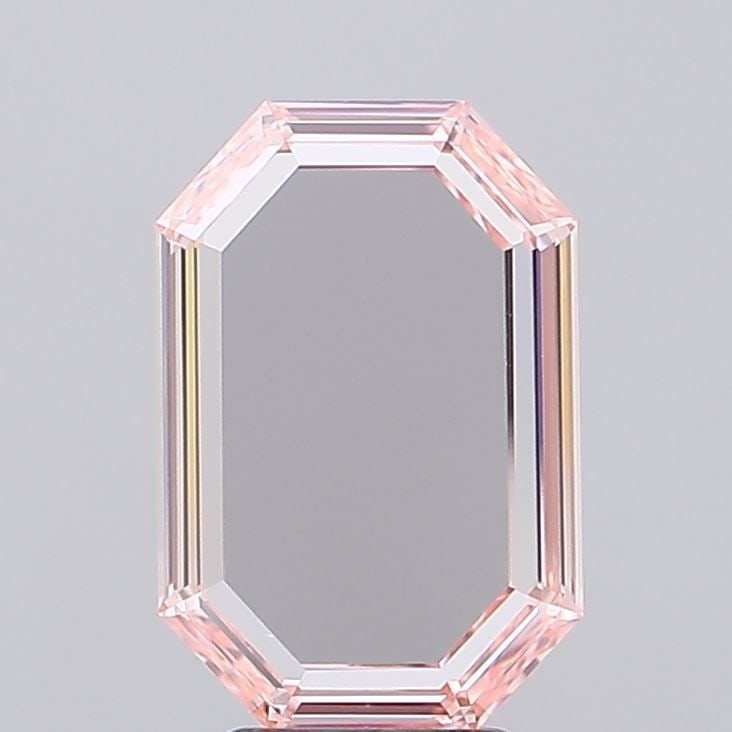 Loose Diamond - EMERALD 3.21ct Fancy Pink VS1: Loose Diamond - EMERALD 3.21ct Fancy Pink VS1 Source: This is a real non-mined Diamond that has been grown in a lab Shape: EMERALD Carats: 3.21 Color: Fancy Pink Certification: IGI Video: