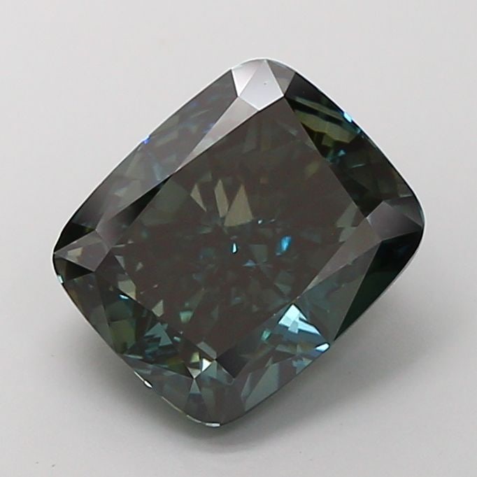 Loose Diamond - CUSHION BRILLIANT 5.38ct Fancy Dark Blue VS2: Loose Diamond - CUSHION BRILLIANT 5.38ct Fancy Dark Blue VS2 Source: This is a real non-mined Diamond that has been grown in a lab Shape: CUSHION BRILLIANT Carats: 5.38 Color: Fancy Dark Blue Certific