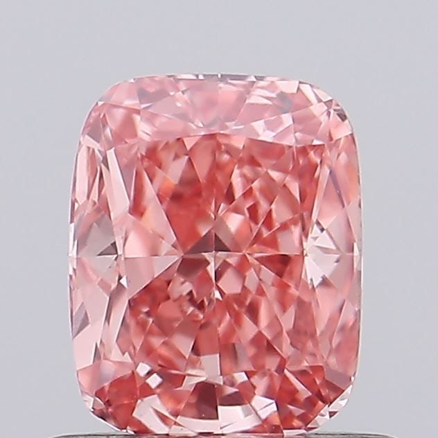 Loose Diamond - CUSHION MODIFIED 0.77ct Fancy Vivid Pink VS1: Loose Diamond - CUSHION MODIFIED 0.77ct Fancy Vivid Pink VS1 Source: This is a real non-mined Diamond that has been grown in a lab Shape: CUSHION MODIFIED Carats: 0.77 Color: Fancy Vivid Pink