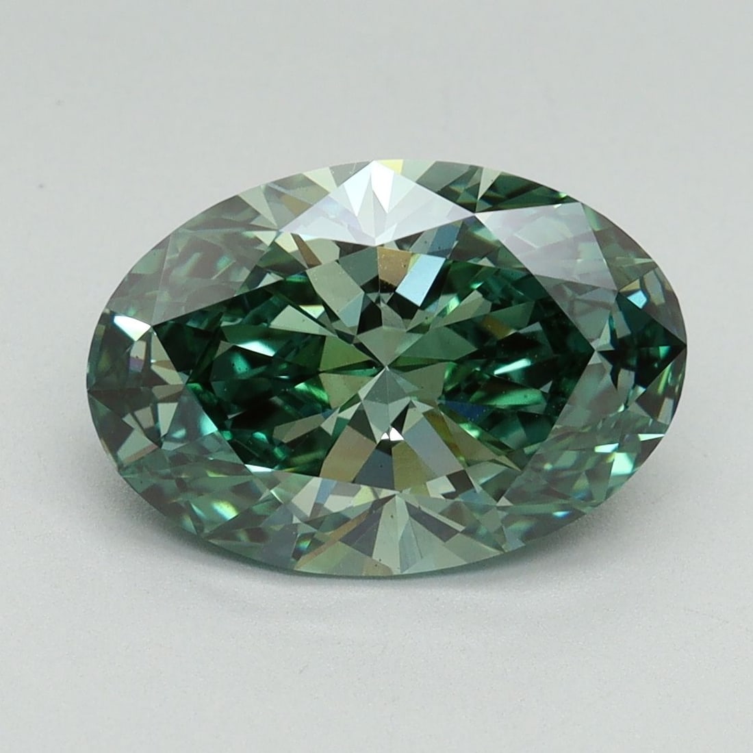 Loose Diamond - OVAL 3.07ct Fancy Vivid Green VS2 (1 of 1)