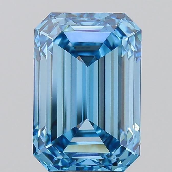 Loose Diamond - EMERALD 4.01ct Fancy Vivid Blue VS1 (1 of 1)