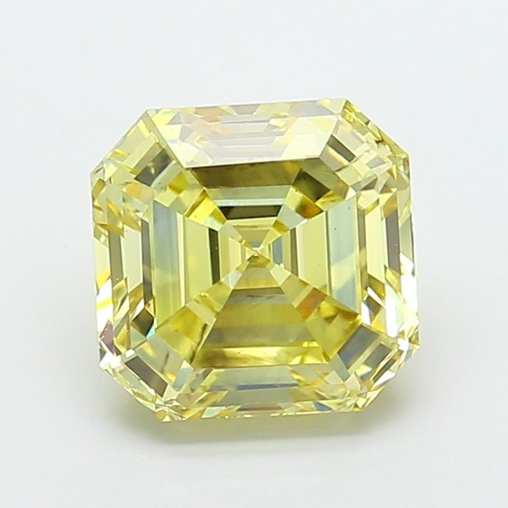 Loose Diamond - ASSCHER 4.03ct Fancy Intense Yellow SI1: Loose Diamond - ASSCHER 4.03ct Fancy Intense Yellow SI1 Source: This is a real non-mined Diamond that has been grown in a lab Shape: ASSCHER Carats: 4.03 Color: Fancy Intense Yellow Certification: IGI