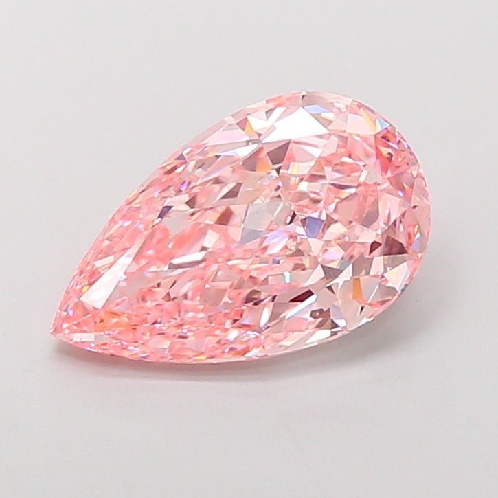 Loose Diamond - PEAR 5.49ct Fancy Vivid Pink VS1: Loose Diamond - PEAR 5.49ct Fancy Vivid Pink VS1 Source: This is a real non-mined Diamond that has been grown in a lab Shape: PEAR Carats: 5.49 Color: Fancy Vivid Pink Certification: IGI Video: