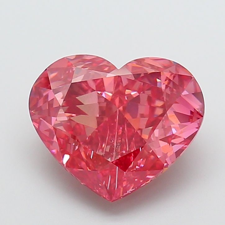 Loose Diamond - HEART 8.07ct Fancy Vivid Pink VS1: Loose Diamond - HEART 8.07ct Fancy Vivid Pink VS1 Source: This is a real non-mined Diamond that has been grown in a lab Shape: HEART Carats: 8.07 Color: Fancy Vivid Pink Certification: IGI Video: