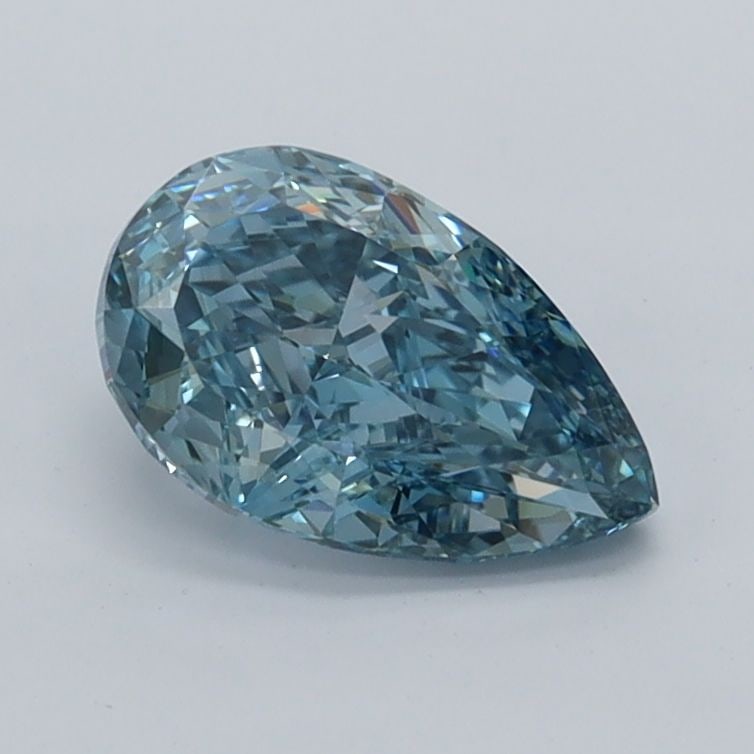 Loose Diamond - PEAR 1.02ct Fancy Vivid Blue VVS2: Loose Diamond - PEAR 1.02ct Fancy Vivid Blue VVS2 Source: This is a real non-mined Diamond that has been grown in a lab Shape: PEAR Carats: 1.02 Color: Fancy Vivid Blue Certification: IGI Video: