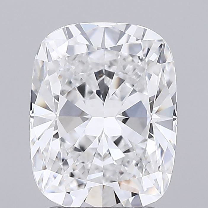 Loose Diamond - CUSHION BRILLIANT 2.52ct D VVS1: Loose Diamond - CUSHION BRILLIANT 2.52ct D VVS1 Source: This is a real non-mined Diamond that has been grown in a lab Shape: CUSHION BRILLIANT Carats: 2.52 Color: D Clarity: VVS1 Certification: GCAL V