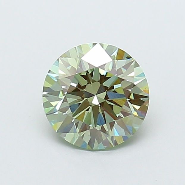 Ideal Loose Diamond - ROUND 1.51ct Fancy Vivid Green VS1: Ideal Loose Diamond - ROUND 1.51ct Fancy Vivid Green VS1 Source: This is a real non-mined Diamond that has been grown in a lab Shape: ROUND Carats: 1.51 Color: Fancy Vivid Green Certification: IGI Vid