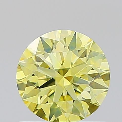 Ideal Loose Diamond - ROUND 0.72ct Fancy Intense Yellow VS1: Ideal Loose Diamond - ROUND 0.72ct Fancy Intense Yellow VS1 Source: This is a real non-mined Diamond that has been grown in a lab Shape: ROUND Carats: 0.72 Color: Fancy Intense Yellow Certification: I