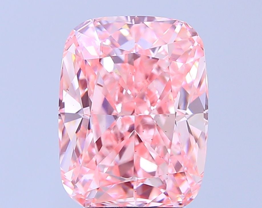 Loose Diamond - CUSHION MODIFIED 5.02ct Fancy Vivid Pink VS2: Loose Diamond - CUSHION MODIFIED 5.02ct Fancy Vivid Pink VS2 Source: This is a real non-mined Diamond that has been grown in a lab Shape: CUSHION MODIFIED Carats: 5.02 Color: Fancy Vivid Pink