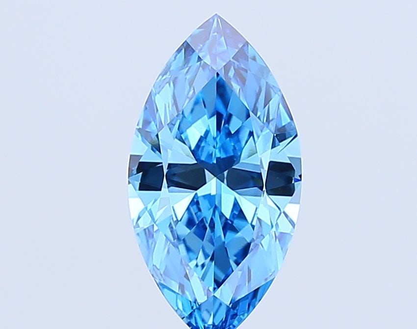 Loose Diamond - MARQUISE 3.75ct Fancy Vivid Blue VS1: Loose Diamond - MARQUISE 3.75ct Fancy Vivid Blue VS1 Source: This is a real non-mined Diamond that has been grown in a lab Shape: MARQUISE Carats: 3.75 Color: Fancy Vivid Blue Certification: IGI Video