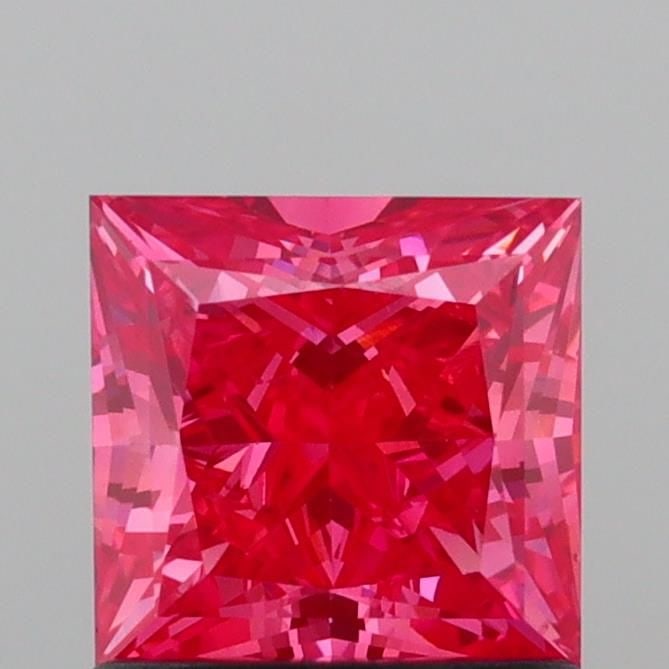 Loose Diamond - PRINCESS 1.01ct Fancy Vivid Pink VS2: Loose Diamond - PRINCESS 1.01ct Fancy Vivid Pink VS2 Source: This is a real non-mined Diamond that has been grown in a lab Shape: PRINCESS Carats: 1.01 Color: Fancy Vivid Pink Certification: IGI