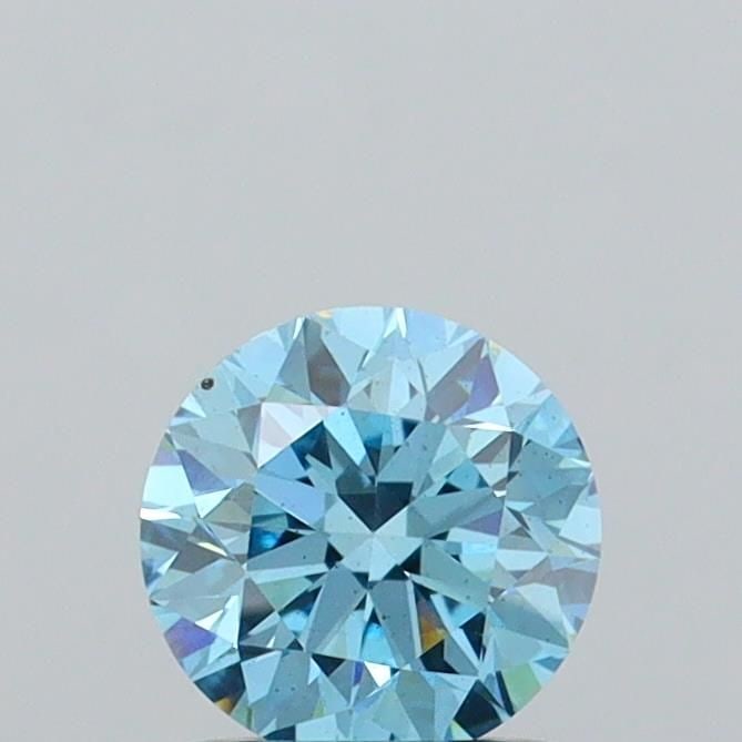 Loose Diamond - ROUND 1.06ct Fancy Vivid Blue VS1: Loose Diamond - ROUND 1.06ct Fancy Vivid Blue VS1 Source: This is a real non-mined Diamond that has been grown in a lab Shape: ROUND Carats: 1.06 Color: Fancy Vivid Blue Certification: IGI Video: