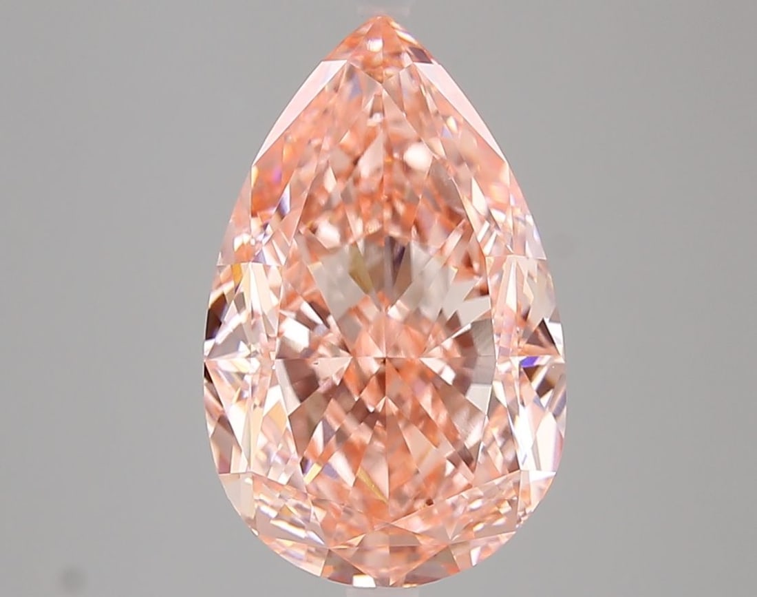 Loose Diamond - PEAR 5.89ct Fancy Vivid Pink VVS2 (1 of 1)