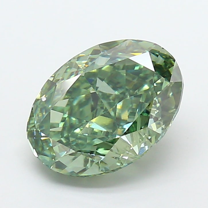 Loose Diamond - OVAL 4.07ct GREEN VVS2: Loose Diamond - OVAL 4.07ct GREEN VVS2 Source: This is a real non-mined Diamond that has been grown in a lab Shape: OVAL Carats: 4.07 Color: GREEN Clarity: VVS2 Certification: IGI Condition: Pre-Owned