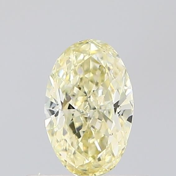 Loose Diamond - OVAL 0.59ct Fancy Light Yellow VS1: Loose Diamond - OVAL 0.59ct Fancy Light Yellow VS1 Source: This is a real non-mined Diamond that has been grown in a lab Shape: OVAL Carats: 0.59 Color: Fancy Light Yellow Certification: IGI Video: