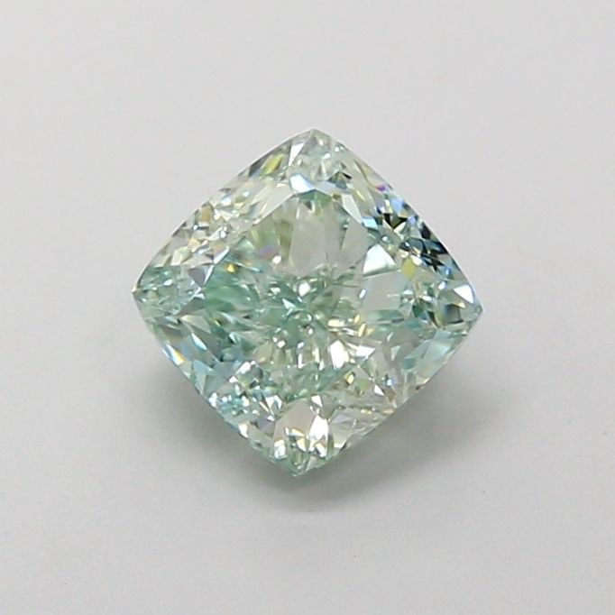 Loose Diamond - CUSHION MODIFIED 1.4ct Fancy Intense Green VVS1: Loose Diamond - CUSHION MODIFIED 1.4ct Fancy Intense Green VVS1 Source: This is a real non-mined Diamond that has been grown in a lab Shape: CUSHION MODIFIED Carats: 1.4 Color: Fancy Intense Green Cer