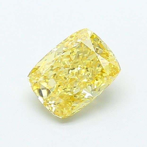 Loose Diamond - CUSHION MODIFIED 1.38ct Fancy Vivid Yellow VS1: Loose Diamond - CUSHION MODIFIED 1.38ct Fancy Vivid Yellow VS1 Source: This is a real non-mined Diamond that has been grown in a lab Shape: CUSHION MODIFIED Carats: 1.38 Color: Fancy Vivid Yellow Cert