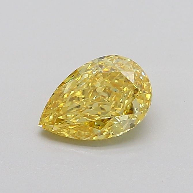 Loose Diamond - PEAR 1.03ct Fancy Vivid Yellow VS2: Loose Diamond - PEAR 1.03ct Fancy Vivid Yellow VS2 Source: This is a real non-mined Diamond that has been grown in a lab Shape: PEAR Carats: 1.03 Color: Fancy Vivid Yellow Certification: IGI Video: