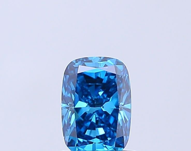 Loose Diamond - CUSHION MODIFIED 1.03ct Fancy Vivid Blue VS2: Loose Diamond - CUSHION MODIFIED 1.03ct Fancy Vivid Blue VS2 Source: This is a real non-mined Diamond that has been grown in a lab Shape: CUSHION MODIFIED Carats: 1.03 Color: Fancy Vivid Blue Certific