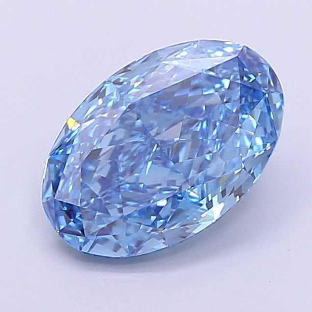 Loose Diamond - OVAL 2.38ct Fancy Vivid Blue VS1: Loose Diamond - OVAL 2.38ct Fancy Vivid Blue VS1 Source: This is a real non-mined Diamond that has been grown in a lab Shape: OVAL Carats: 2.38 Color: Fancy Vivid Blue Certification: IGI Video: