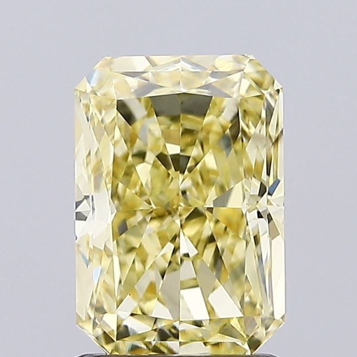 Loose Diamond - RADIANT 1.67ct Fancy Intense Yellow VS1: Loose Diamond - RADIANT 1.67ct Fancy Intense Yellow VS1 Source: This is a real non-mined Diamond that has been grown in a lab Shape: RADIANT Carats: 1.67 Color: Fancy Intense Yellow Certification: IGI