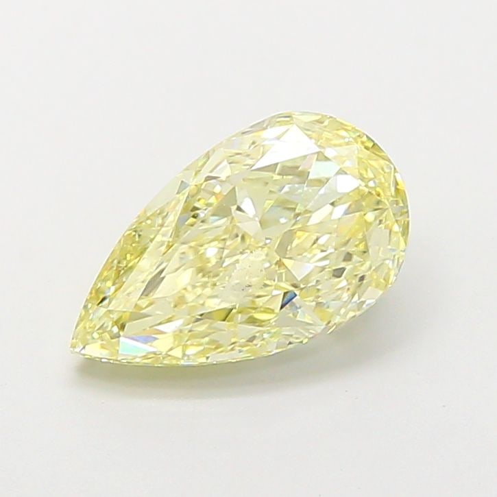 Loose Diamond - PEAR 2.08ct Fancy Light Yellow VVS2: Loose Diamond - PEAR 2.08ct Fancy Light Yellow VVS2 Source: This is a real non-mined Diamond that has been grown in a lab Shape: PEAR Carats: 2.08 Color: Fancy Light Yellow Certification: IGI Video: