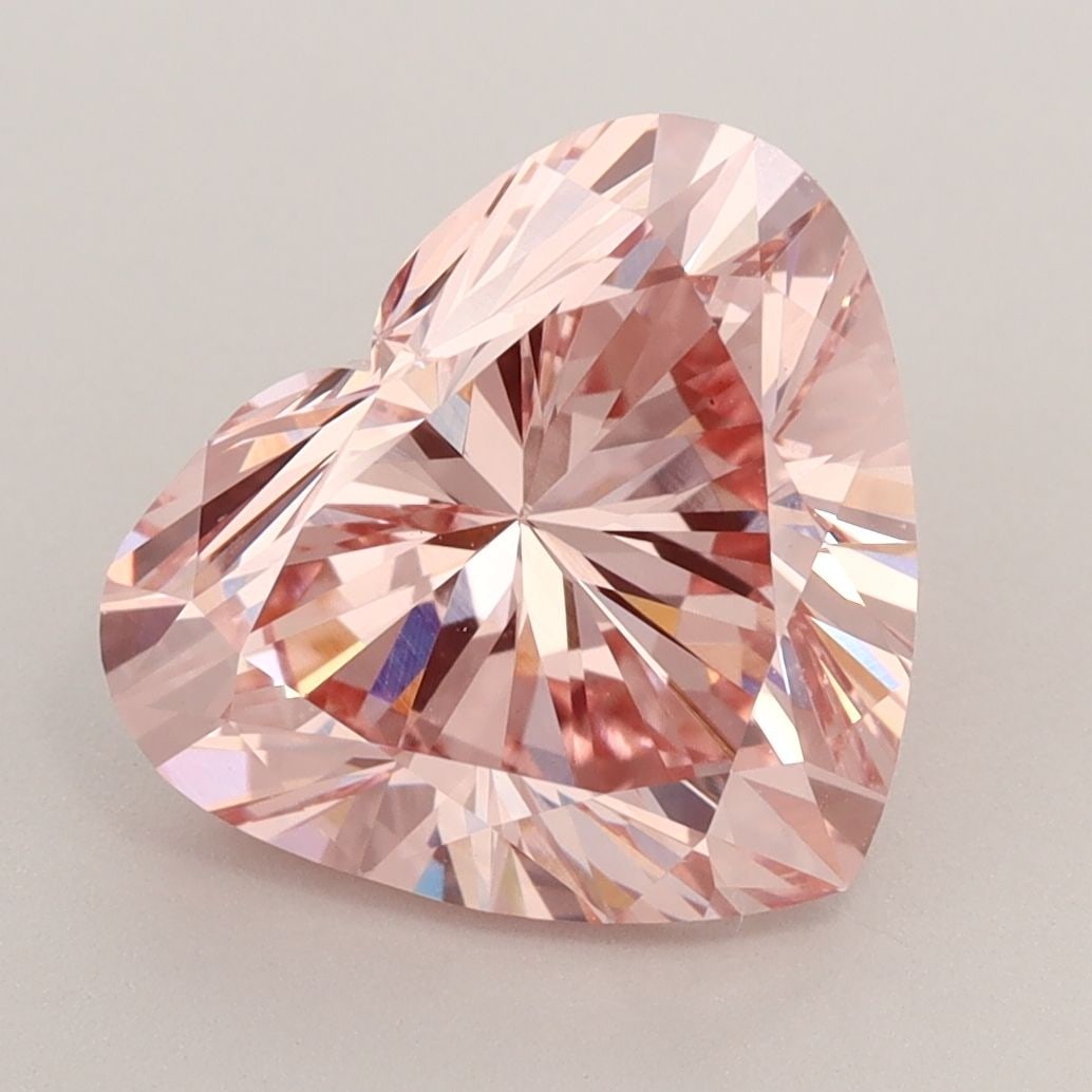 Loose Diamond - HEART 4.0ct Fancy Vivid Pink VS1: Loose Diamond - HEART 4.0ct Fancy Vivid Pink VS1 Source: This is a real non-mined Diamond that has been grown in a lab Shape: HEART Carats: 4.0 Color: Fancy Vivid Pink Certification: IGI Video: