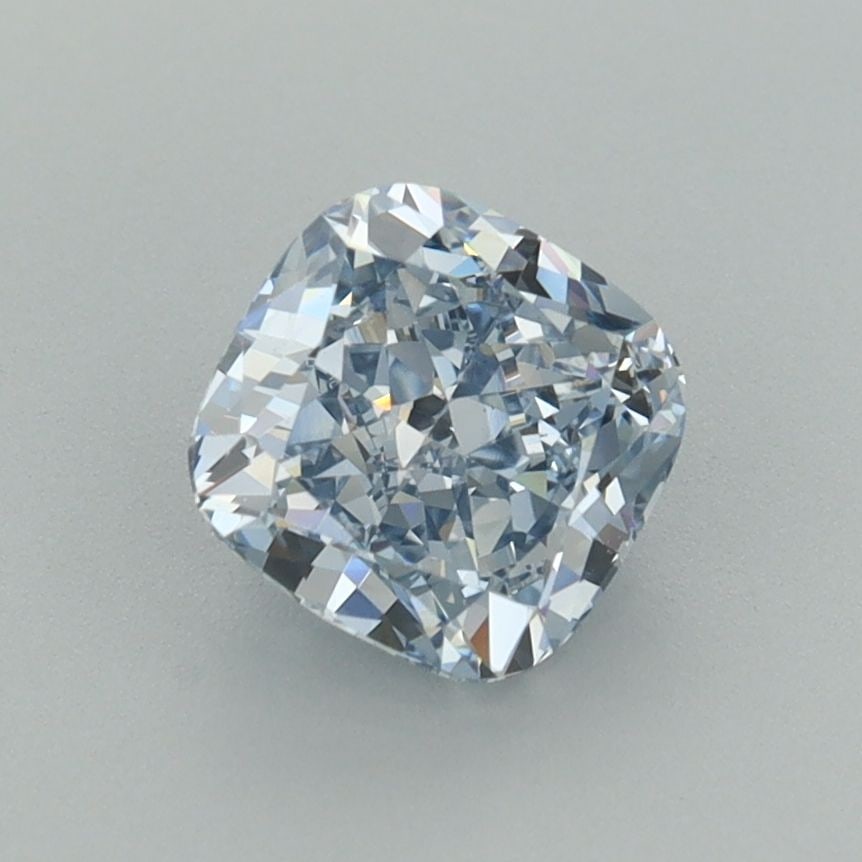 Loose Diamond - CUSHION MODIFIED 1.29ct Fancy Intense Blue VS1: Loose Diamond - CUSHION MODIFIED 1.29ct Fancy Intense Blue VS1 Source: This is a real non-mined Diamond that has been grown in a lab Shape: CUSHION MODIFIED Carats: 1.29 Color: Fancy Intense Blue Cert