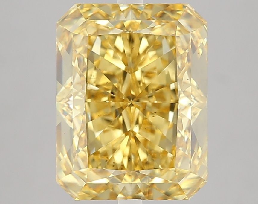 Loose Diamond - RADIANT 4.56ct Fancy Intense Yellow VS2: Loose Diamond - RADIANT 4.56ct Fancy Intense Yellow VS2 Source: This is a real non-mined Diamond that has been grown in a lab Shape: RADIANT Carats: 4.56 Color: Fancy Intense Yellow Certification: IGI