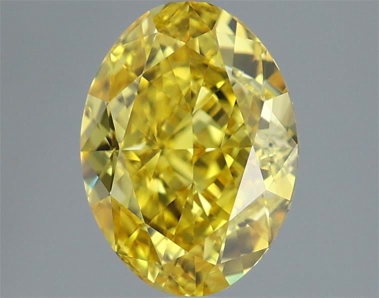 Loose Diamond - OVAL 2.01ct Fancy Vivid Yellow VVS2: Loose Diamond - OVAL 2.01ct Fancy Vivid Yellow VVS2 Source: This is a real non-mined Diamond that has been grown in a lab Shape: OVAL Carats: 2.01 Color: Fancy Vivid Yellow Certification: IGI Video: