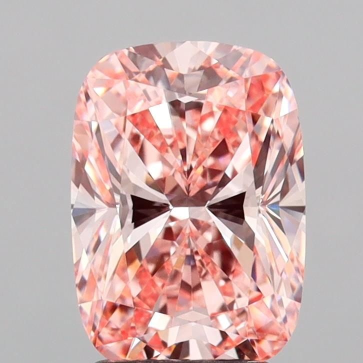 Loose Diamond - CUSHION MODIFIED 2.54ct Fancy Vivid Pink VS1: Loose Diamond - CUSHION MODIFIED 2.54ct Fancy Vivid Pink VS1 Source: This is a real non-mined Diamond that has been grown in a lab Shape: CUSHION MODIFIED Carats: 2.54 Color: Fancy Vivid Pink