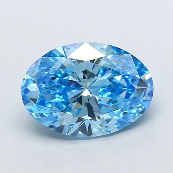 Loose Diamond - OVAL 2.51ct Fancy Vivid Blue VS2: Loose Diamond - OVAL 2.51ct Fancy Vivid Blue VS2 Source: This is a real non-mined Diamond that has been grown in a lab Shape: OVAL Carats: 2.51 Color: Fancy Vivid Blue Certification: IGI Video: