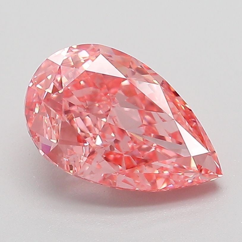 Loose Diamond - PEAR 2.08ct Fancy Vivid Pink VVS2: Loose Diamond - PEAR 2.08ct Fancy Vivid Pink VVS2 Source: This is a real non-mined Diamond that has been grown in a lab Shape: PEAR Carats: 2.08 Color: Fancy Vivid Pink Certification: IGI Video: