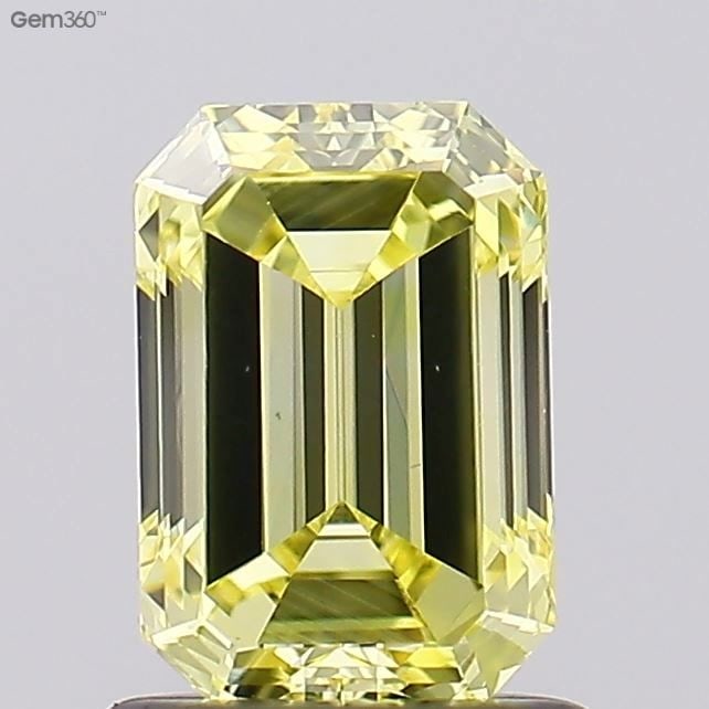 Loose Diamond - EMERALD 1.0ct Fancy Intense Yellow VS1: Loose Diamond - EMERALD 1.0ct Fancy Intense Yellow VS1 Source: This is a real non-mined Diamond that has been grown in a lab Shape: EMERALD Carats: 1.0 Color: Fancy Intense Yellow Certification: IGI