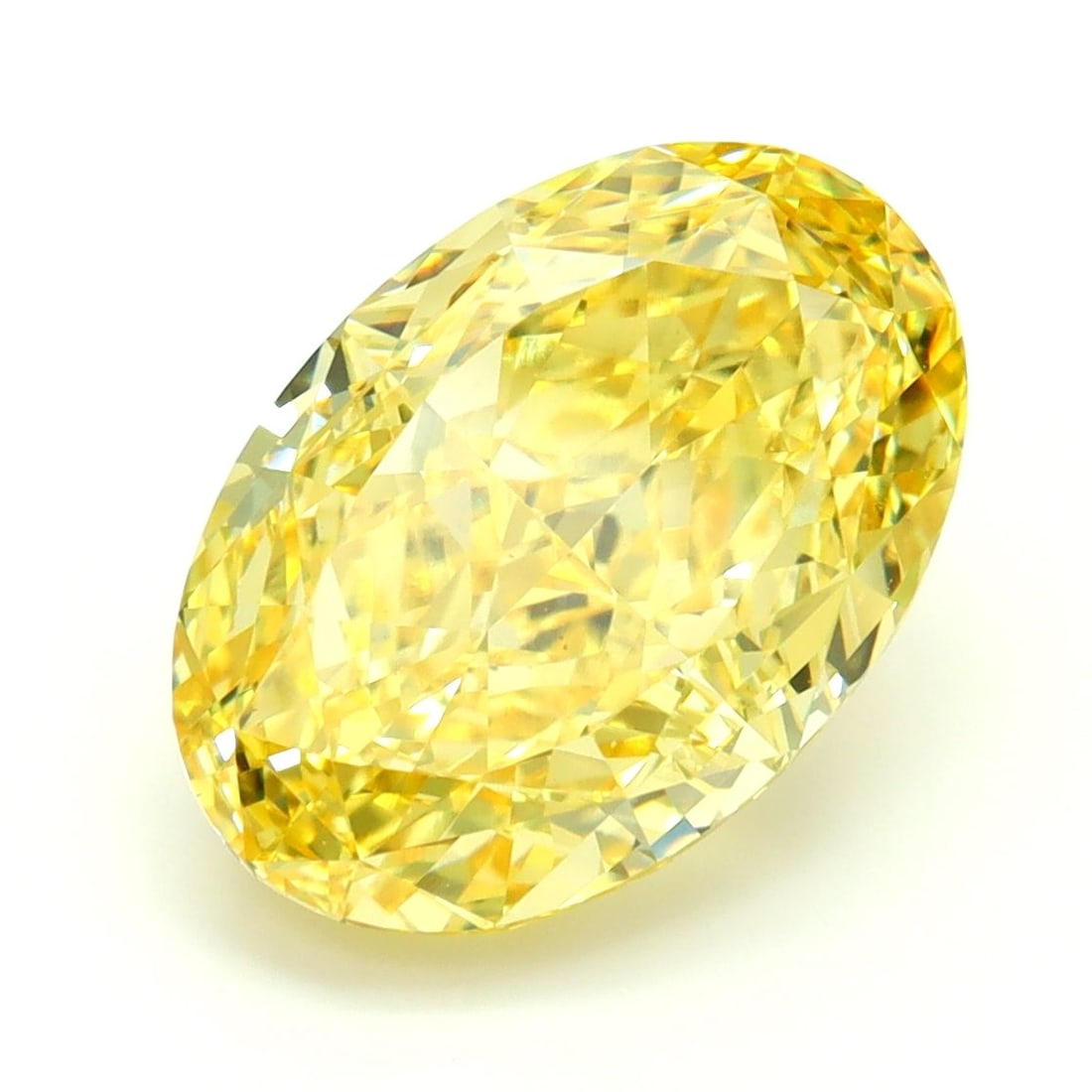 Loose Diamond - OVAL 5.09ct Fancy Vivid Yellow VS1: Loose Diamond - OVAL 5.09ct Fancy Vivid Yellow VS1 Source: This is a real non-mined Diamond that has been grown in a lab Shape: OVAL Carats: 5.09 Color: Fancy Vivid Yellow Certification: IGI Video: