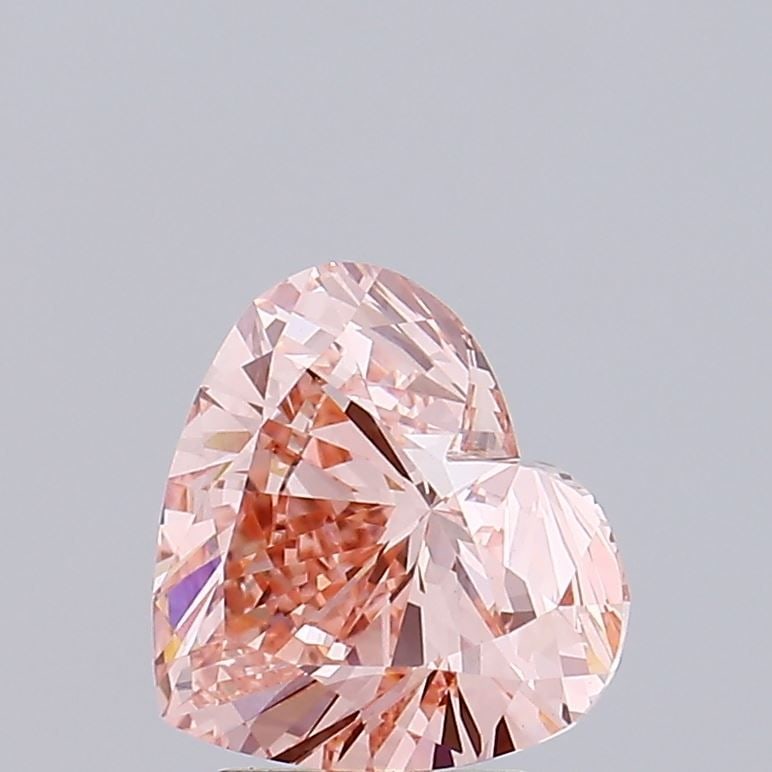 Loose Diamond - HEART 2.81ct Fancy Vivid Pink VS1: Loose Diamond - HEART 2.81ct Fancy Vivid Pink VS1 Source: This is a real non-mined Diamond that has been grown in a lab Shape: HEART Carats: 2.81 Color: Fancy Vivid Pink Certification: IGI Video: