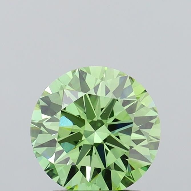 Loose Diamond - ROUND 1.53ct Fancy Vivid Green VS1: Loose Diamond - ROUND 1.53ct Fancy Vivid Green VS1 Source: This is a real non-mined Diamond that has been grown in a lab Shape: ROUND Carats: 1.53 Color: Fancy Vivid Green Certification: IGI Video:
