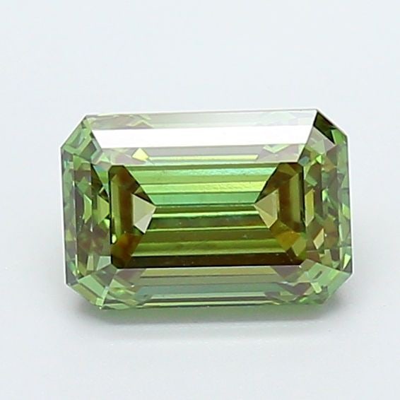 Loose Diamond - EMERALD 1.41ct Fancy Vivid Green VS2: Loose Diamond - EMERALD 1.41ct Fancy Vivid Green VS2 Source: This is a real non-mined Diamond that has been grown in a lab Shape: EMERALD Carats: 1.41 Color: Fancy Vivid Green Certification: IGI Video