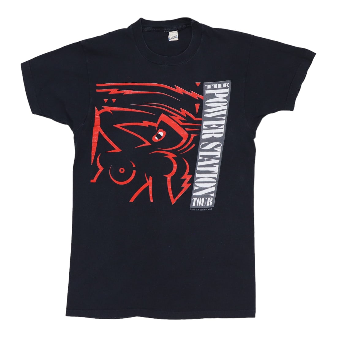 Black 1985 The Power Station Tour Shirt Large Cotton (1 of 6)