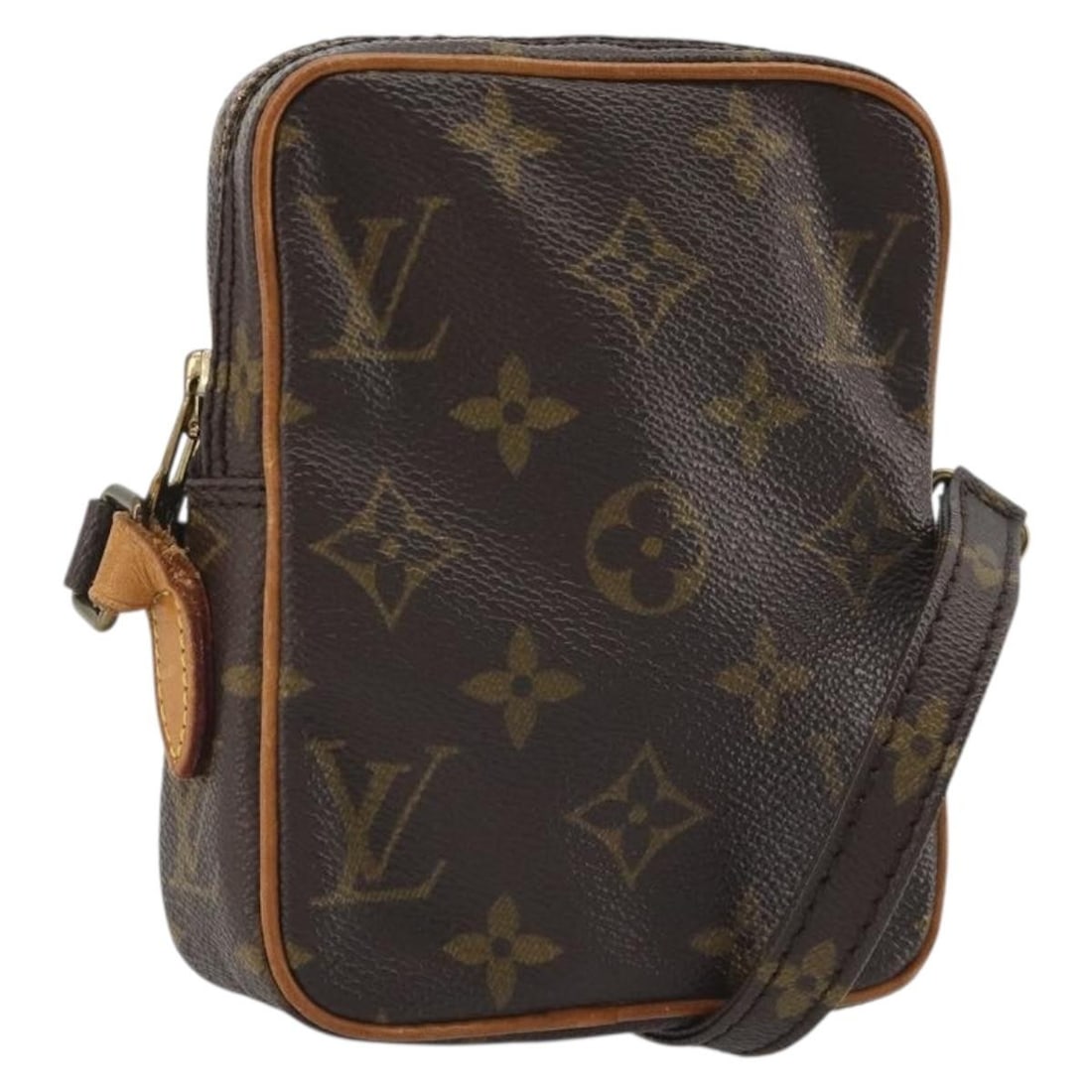 Louis Vuitton Danube unisex brown canvas bag: Louis Vuitton Danube unisex brown canvas bag Louis Vuitton Danube Monogram shoulder bag in brown canvas. This unisex bag is made in France and remains in good condition, with visible signs of wear inc