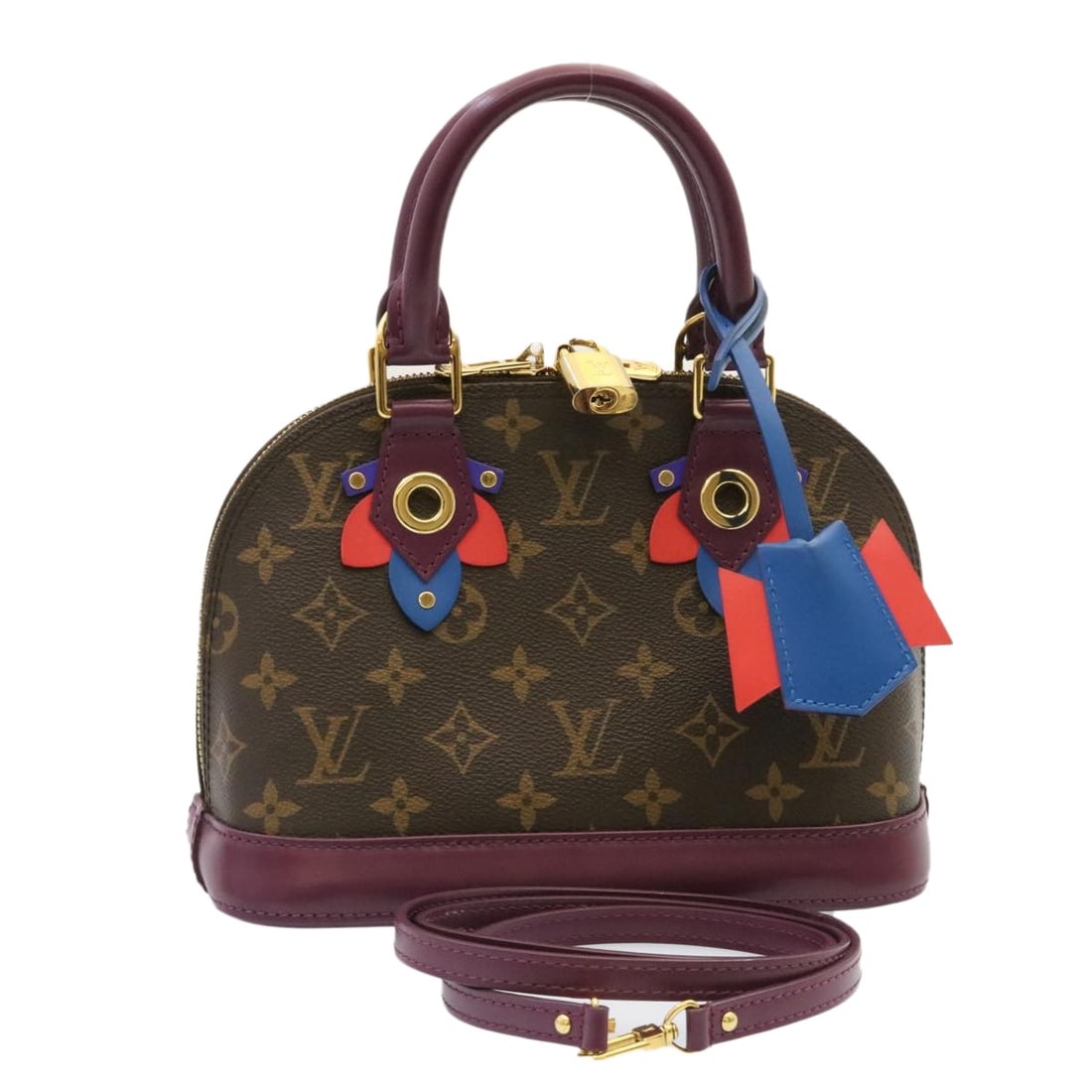 Louis Vuitton M41660 Alma BB 2Way Monogram Canvas Handbag: Louis Vuitton M41660 Alma BB 2Way Monogram Canvas Handbag Louis Vuitton Monogram Totem Alma BB 2-way handbag in Monogram canvas, made in France. This women's bag includes a dust bag, padlock, two keys