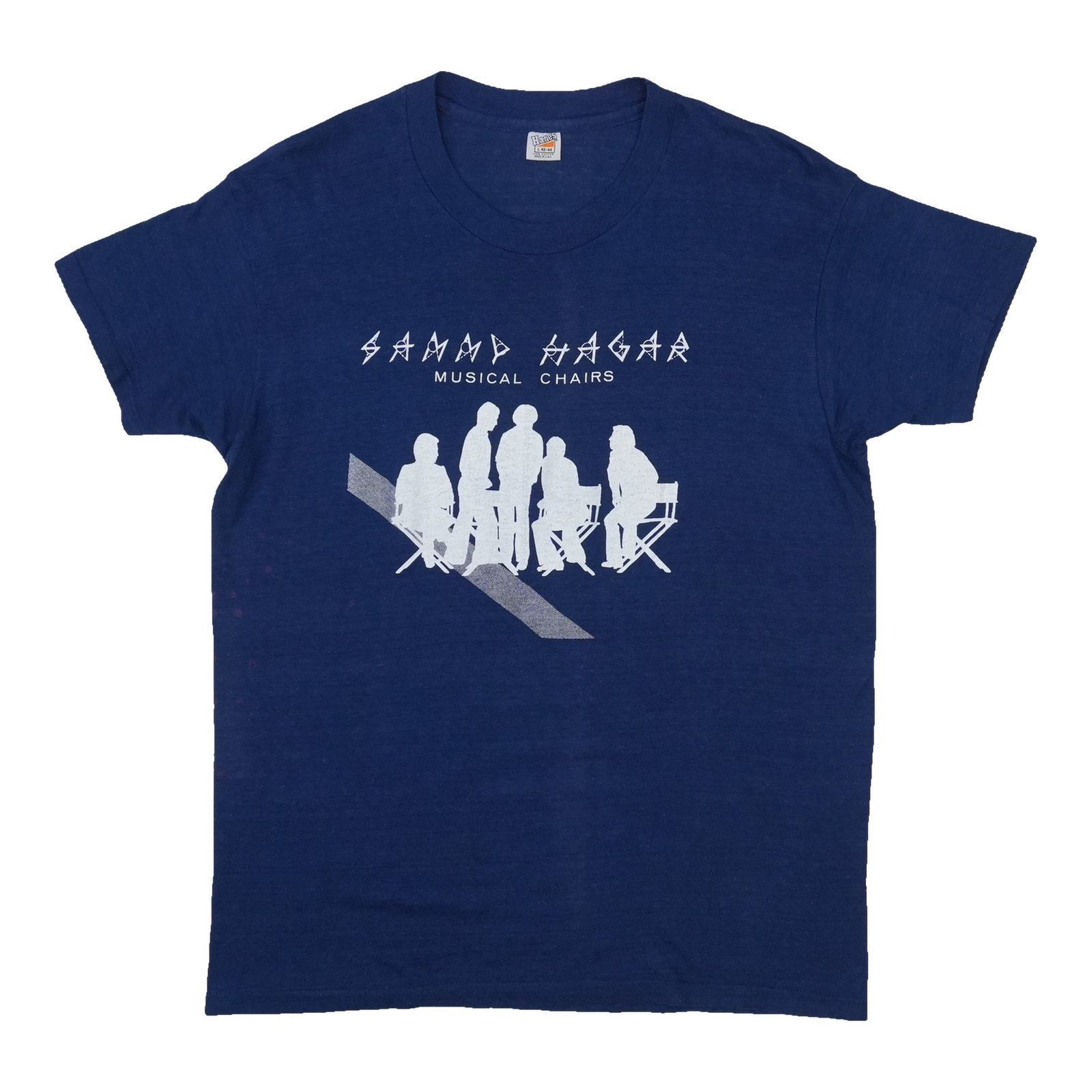Vintage 1977 Sammy Hagar Musical Chairs Cotton T Shirt Large (1 of 7)