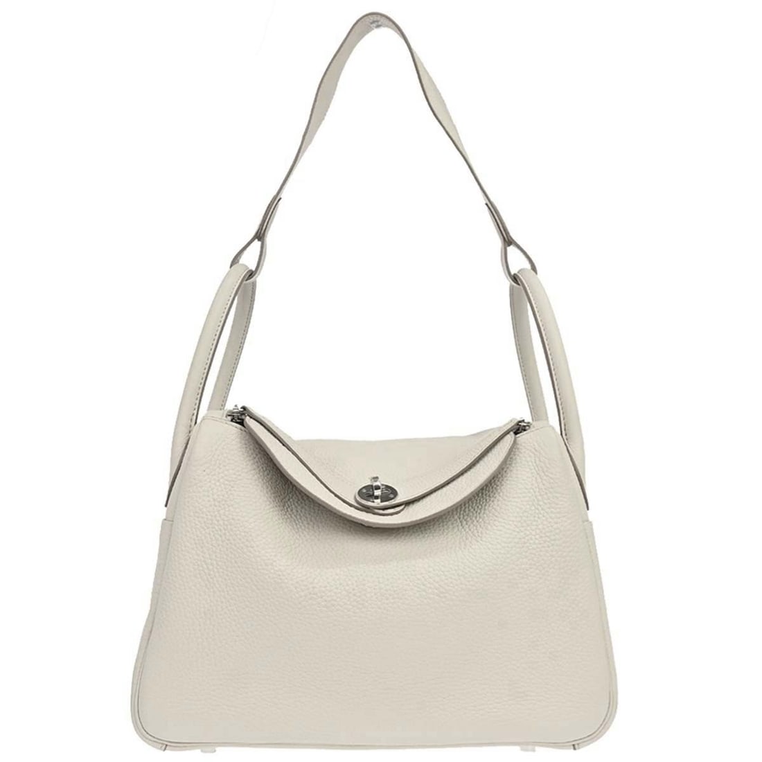 Hermes Lindy 30 Taurillon Clemence Shoulder Bag in Vanilla (1 of 15)