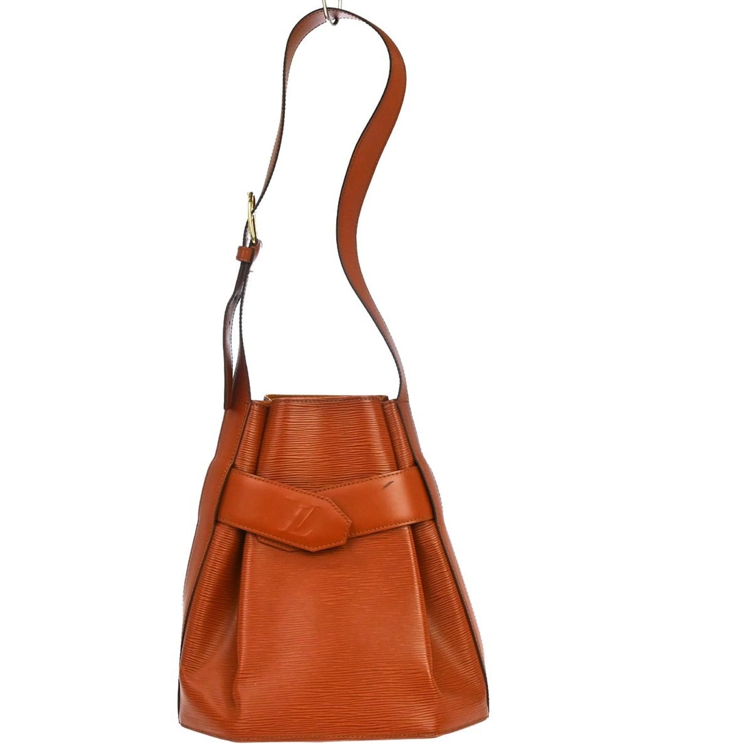 Louis Vuitton Sac Depaule PM Epi Leather Shoulder Bag Brown M80203 (1 of 10)